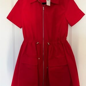 Karlie Red Cinch Bubble Dress